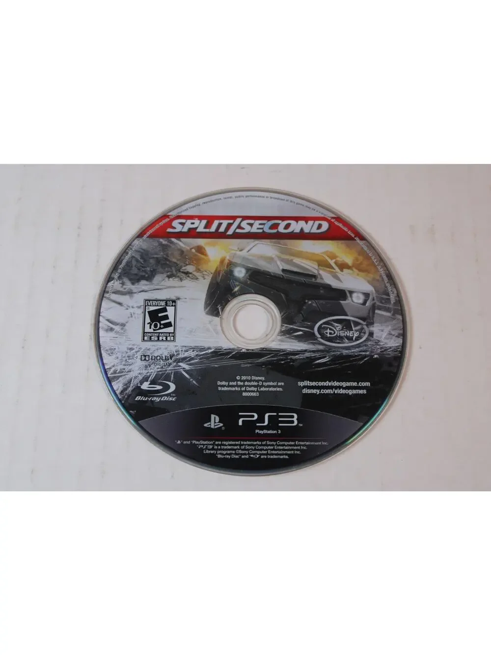 Split/Second (Sony PlayStation 3 PS3) Authentic, game only, tested/works